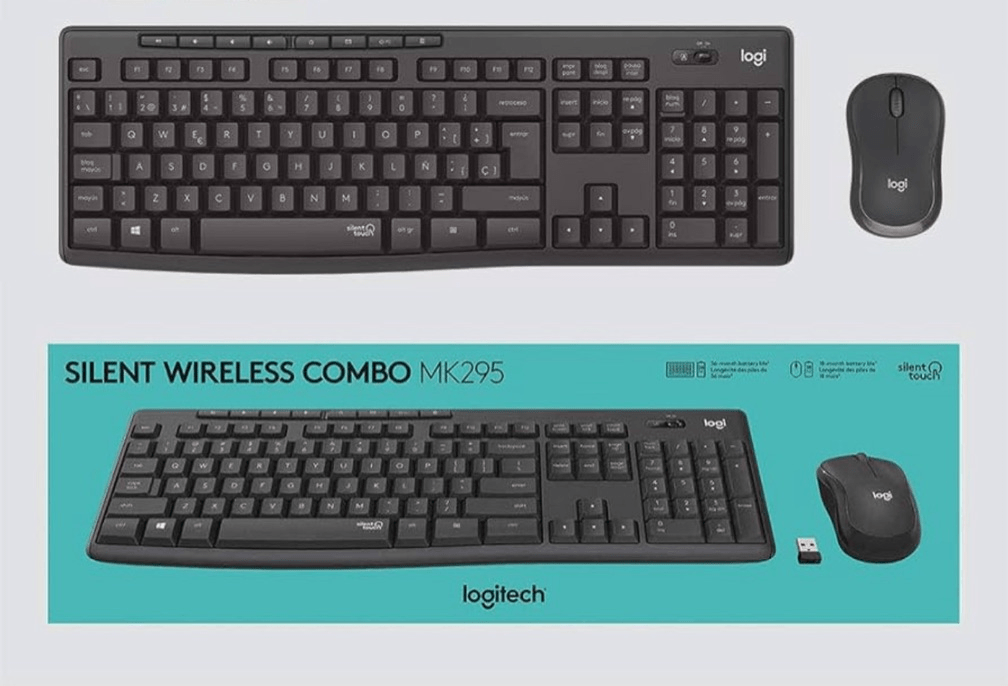 KIT TECLADO E MOUSE LOGITECH SEM FIO MK295 - Imagem 2