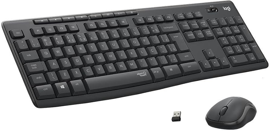 KIT TECLADO E MOUSE LOGITECH SEM FIO MK295 - Imagem 3