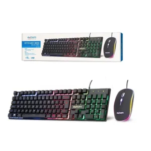 KIT TECLADO E MOUSE GAMER EXBOM BK-G550 LED – RGB
