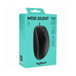 Mouse com fio USB Logitech M110 Preto