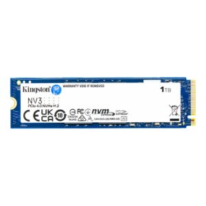 Unidade De Estado Sólido Kingston M.2 Nvme Pcie 4.0 Nv3 De 1 Tb, Azul Escuro