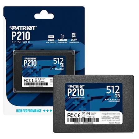 SSD PATRIOT 512GB P210 2,5" - Imagem 2