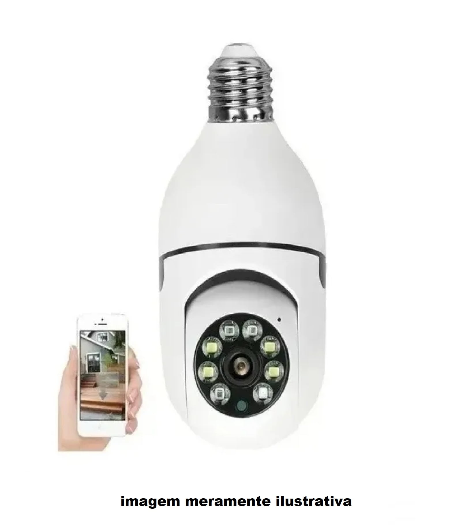 CAMERA LAMPADA IP WI-FI GIRATÓRIA JORTAN JT-8177 - Imagem 2