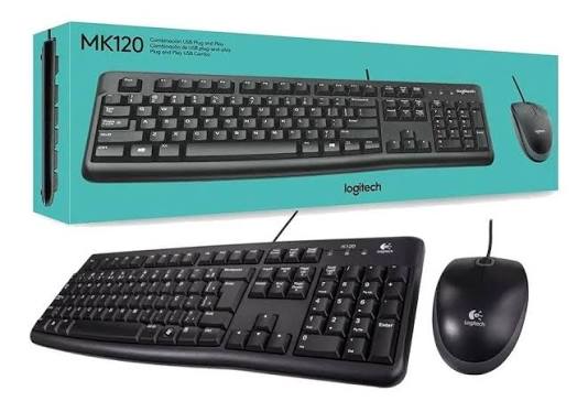 Combo Teclado e Mouse com fio USB Logitech MK120 - Imagem 3