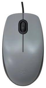 Mouse com fio USB Logitech M110 Cinza