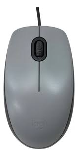 Mouse com fio USB Logitech M110 Cinza