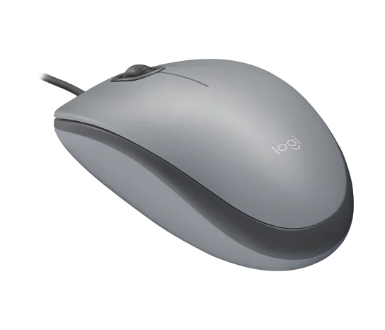 Mouse com fio USB Logitech M110 Cinza - Imagem 2