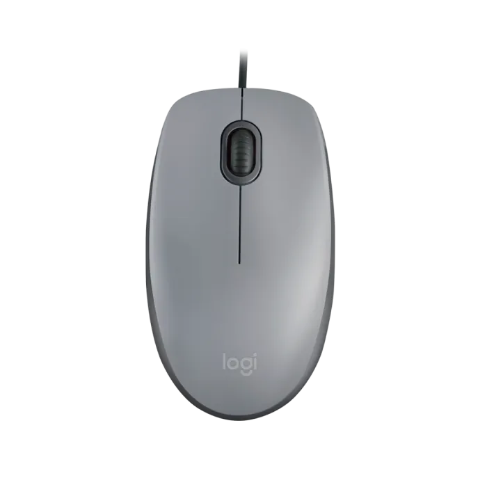 Mouse com fio USB Logitech M110 Cinza - Imagem 3