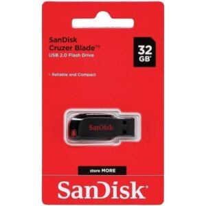 Pen Drive 32GB SanDisk Cruzer Blade – USB 2.0